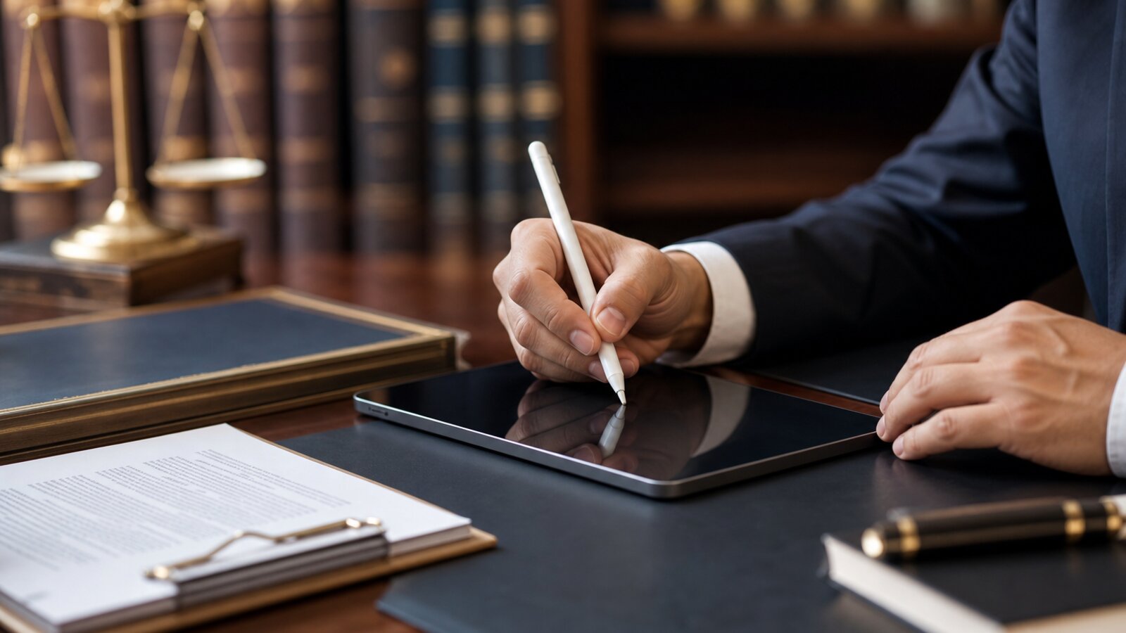 Firma electrónica de un contrato sobre tableta
