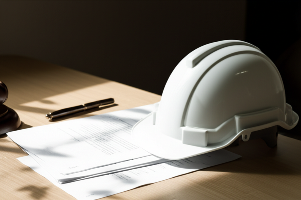 Derechos del trabajador colombiano — casco y documentos legales